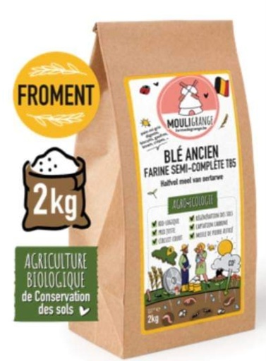 [ba] Farine Blé Ancien semi-complète T85 2kg